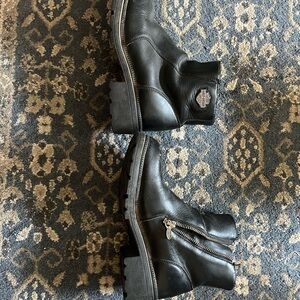 Harley-Davidson Black Ankle Boots